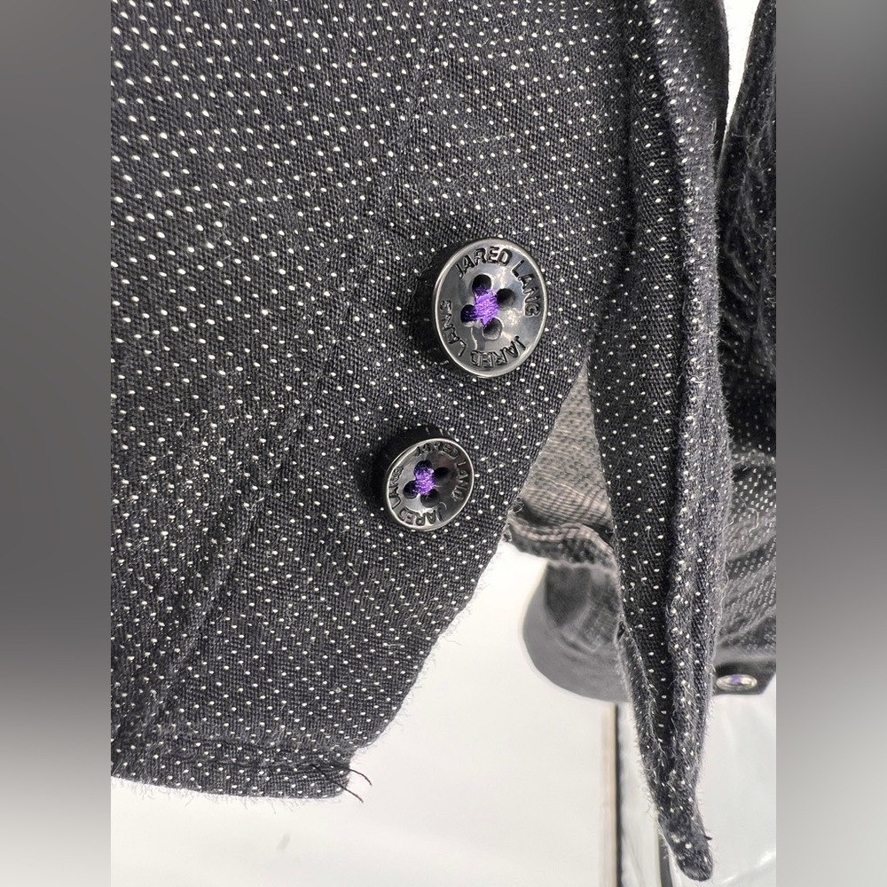 Euc Jared Lang Contrast Reverse Button Down Shirt - image 6